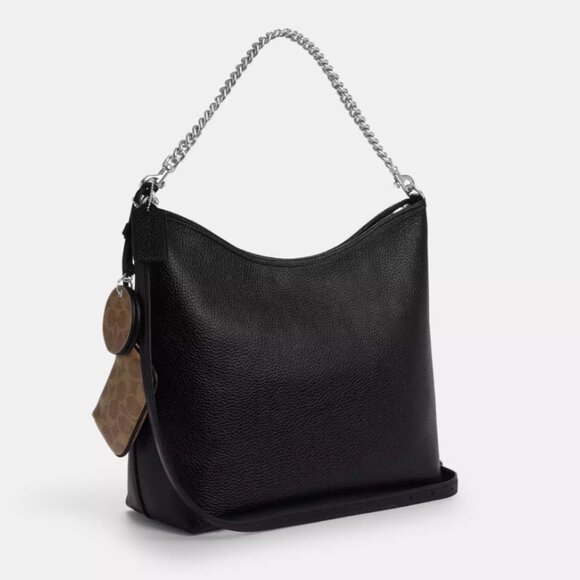 COACH CBI93 Laurel Large Shoulder Bag With Mirror Charm And Pouch - Picture 4 of 5